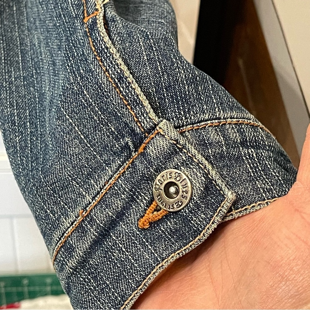 Paris Blues Cropped Blue Denim Jacket - Picture 9 of 14